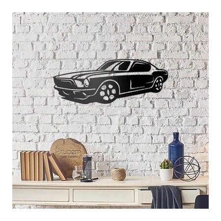 PIRUDEM Déco murale en métal Mustang