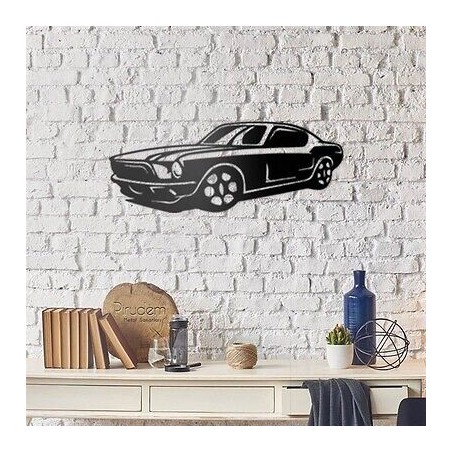 PIRUDEM Déco murale en métal Mustang