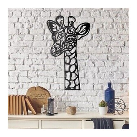 PIRUDEM Déco murale en métal girafe