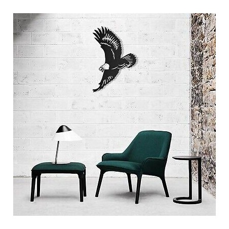 PIRUDEM Art mural en métal aigle
