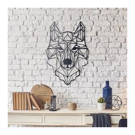 PIRUDEM Déco murale en métal loup