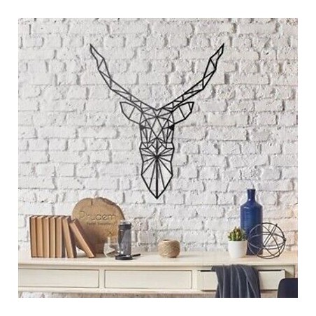 PIRUDEM Art mural en métal cerf