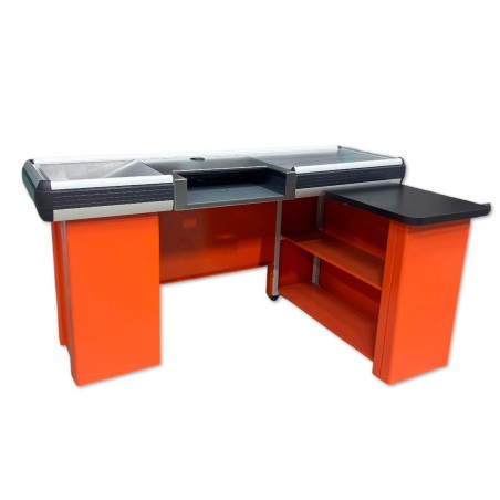 Meuble de sortie de caisse « La Parisienne » – comptoir magasin – version standard SORTIE DE CAISSE – équipement magasin