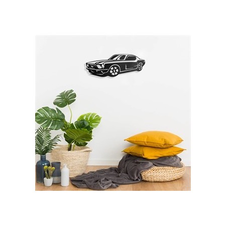 PIRUDEM Déco murale en métal Mustang