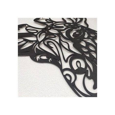 PIRUDEM Déco murale en métal girafe