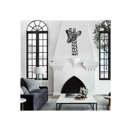 PIRUDEM Déco murale en métal girafe