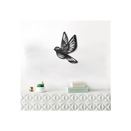 PIRUDEM Déco murale en métal oiseau hirondelle