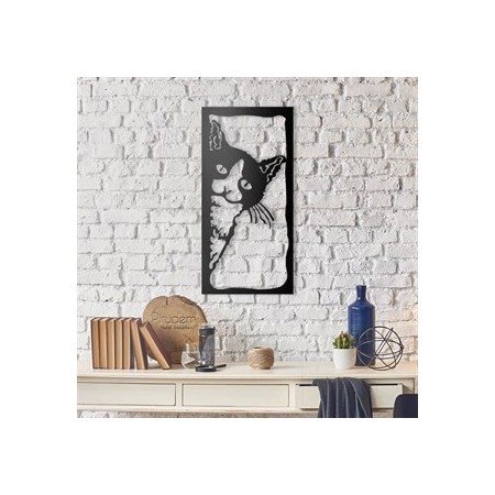 PIRUDEM Déco murale en métal Le chat PIRUDEM Déco murale en métal Le chat