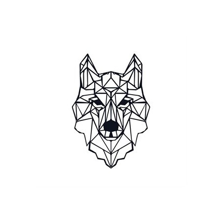 PIRUDEM Déco murale en métal loup