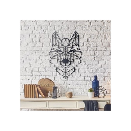 PIRUDEM Déco murale en métal loup