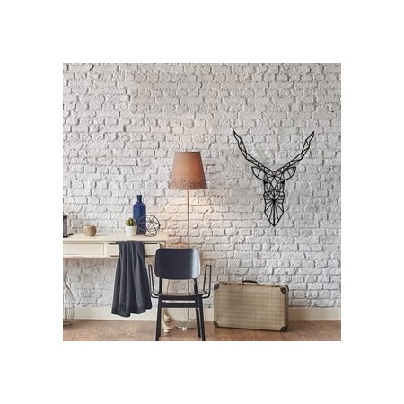 PIRUDEM Art mural en métal cerf