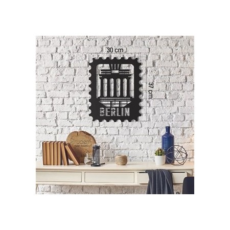 PIRUDEM Décorations murales en métal Timbre de Berlin