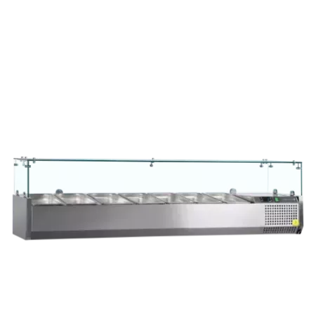 VK33-160 – Vitrines réfrigérées à poser froid positif – boulangerie pâtisserie – Réf 16506