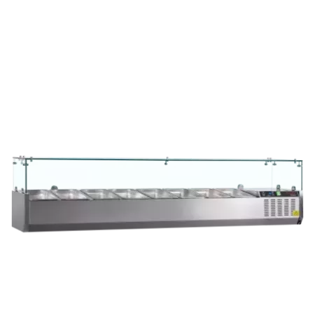 GVC38-180 – Vitrines réfrigérées à poser froid positif – boulangerie pâtisserie – Réf 33601