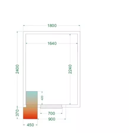 CRPF1824 – Chambre froide positive froid positif – commerce alimentaire – Réf 44177