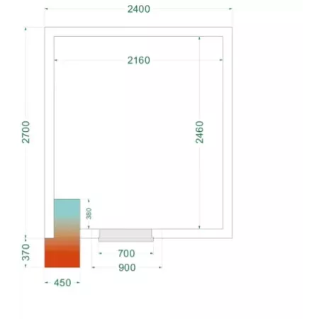 CRNF2427 – Chambre froide négative – commerce alimentaire – Réf 44241