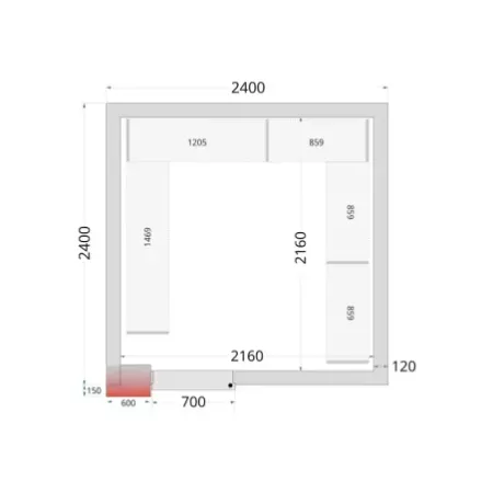 Shelf Rack System Kit – FROID froid positif – commerce alimentaire – Réf 45864