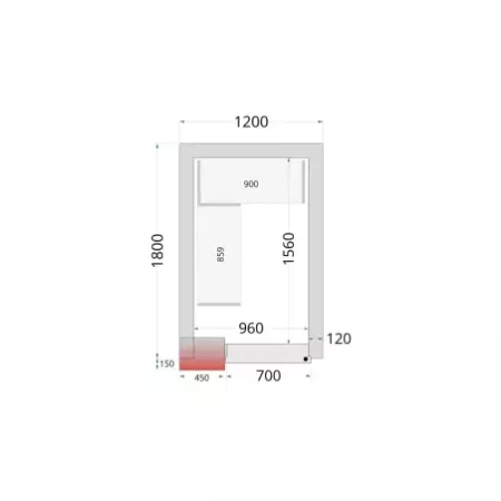 Shelf Rack System Kit – FROID froid positif – commerce alimentaire – Réf 46219