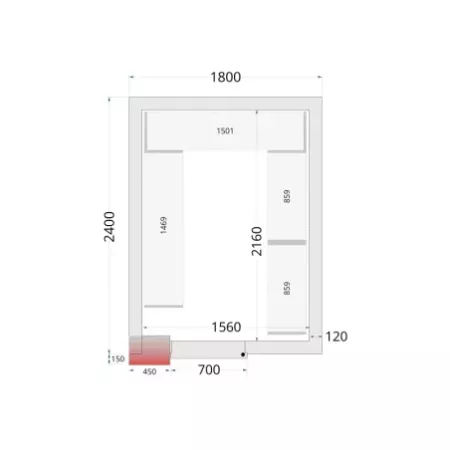 Shelf Rack System Kit – FROID froid positif – commerce alimentaire – Réf 46227