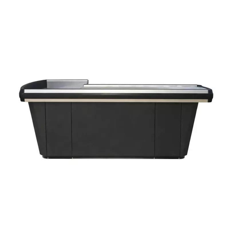 Meuble de sortie de caisse magasin – comptoir caisse complet – aluminium antichoc SORTIE DE CAISSE – équipement magasin
