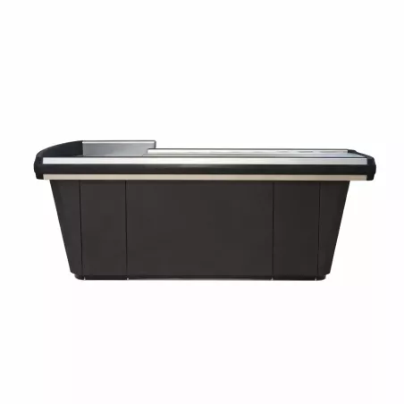 Meuble de sortie de caisse magasin – comptoir caisse complet – aluminium antichoc SORTIE DE CAISSE – équipement magasin