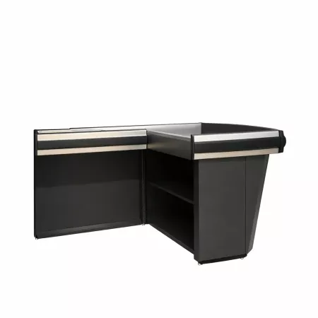 Meuble de sortie de caisse magasin – comptoir caisse complet – aluminium antichoc SORTIE DE CAISSE – équipement magasin