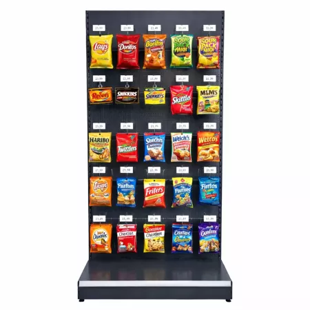 Gondole murale perforée professionnelle pour magasin – Rayonnage acier – Hauteur 180 cm