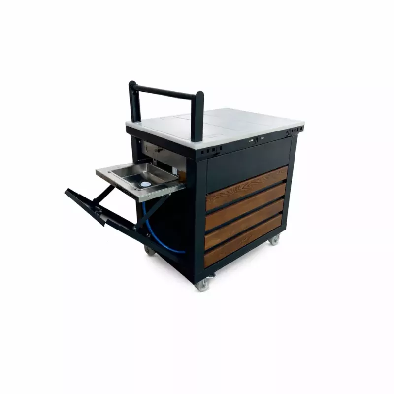 Table de Découpe Pastèque Professionnelle avec Évier Intégré