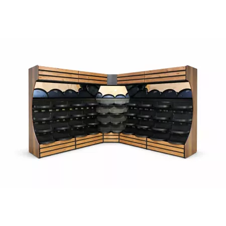 Présentoir Mural Fruits & Légumes Design Arrondi – Lotus