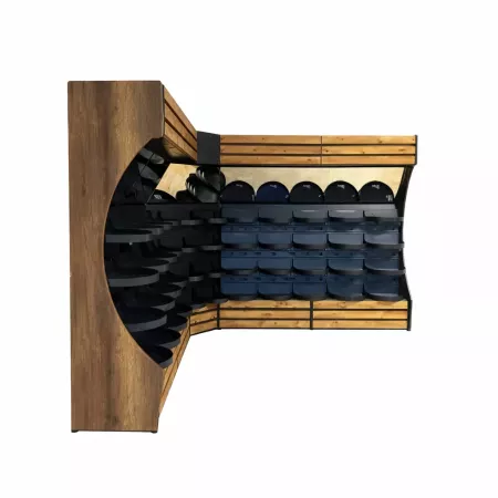 Présentoir Mural Fruits & Légumes Design Arrondi – Lotus