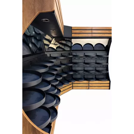 Présentoir Mural Fruits & Légumes Design Arrondi – Lotus