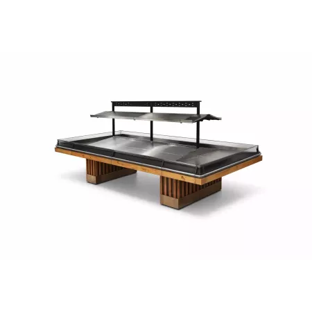 Mobilier Central Fruits & Légumes Design Inox – L’Île aux Fruits TGR