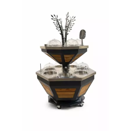 Bar à Olives Rotatif Octogonal 2 Niveaux – Tourniqué à Olive