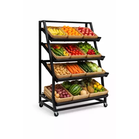 ECO + Présentoir Primeur Mobile sur Roulettes