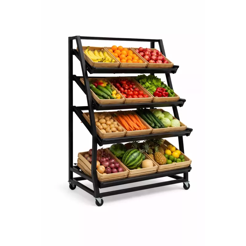 ECO + Présentoir Primeur Mobile sur Roulettes