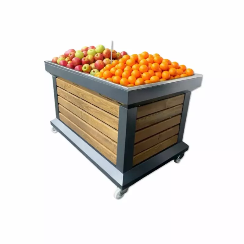 Présentoir Vrac Fruits & Légumes sur Roulettes – Box Pro