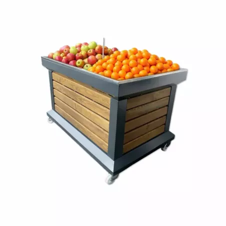 Présentoir Vrac Fruits & Légumes sur Roulettes – Box Pro