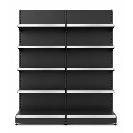 Rayonnage mural 2 unités – H220 cm – préconfiguré – configurable pour magasin