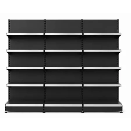 Rayonnage mural 3 unités – H220 cm – préconfiguré – configurable pour magasin